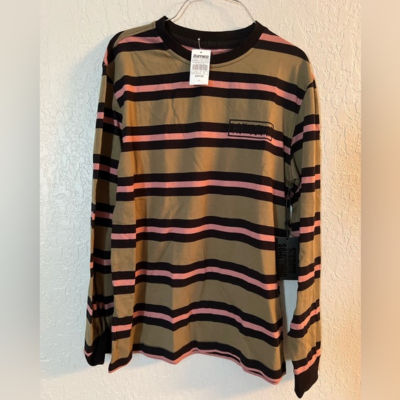Long sleeve striped Welcome shirt. New with tags - Picture 1 of 3
